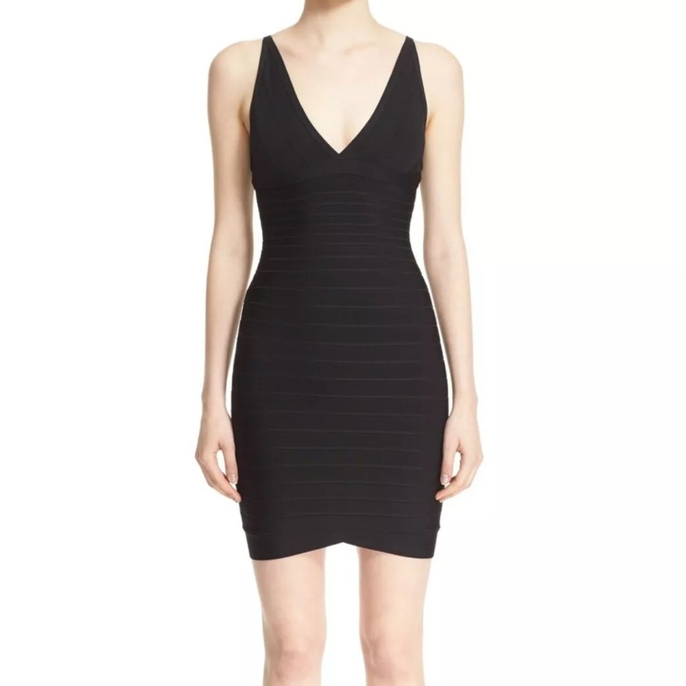 Herve Leger Bandage Dress- Black Small